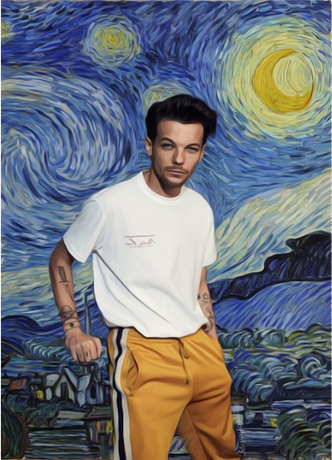 Nadruk Louis Tomlinson Tee - Przód